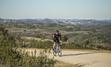Cyclists enjoying Algarve sunshine on tour