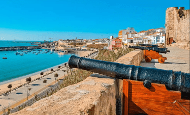 Cyclists pedaling along Portugal’s Atlantic trails