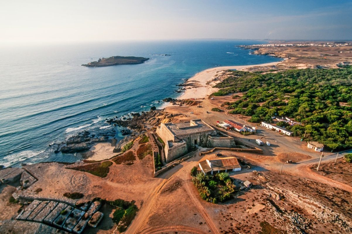 View of traditional Alentejo village Porto Covo