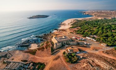 View of traditional Alentejo village Porto Covo